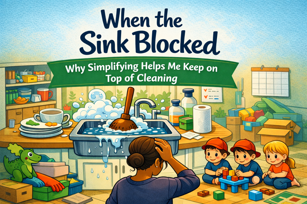 When the Sink Blocked: Why Simplifying Helps Me Keep on Top of Cleaning